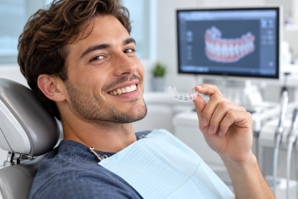 Confident Smile with Clear Aligner