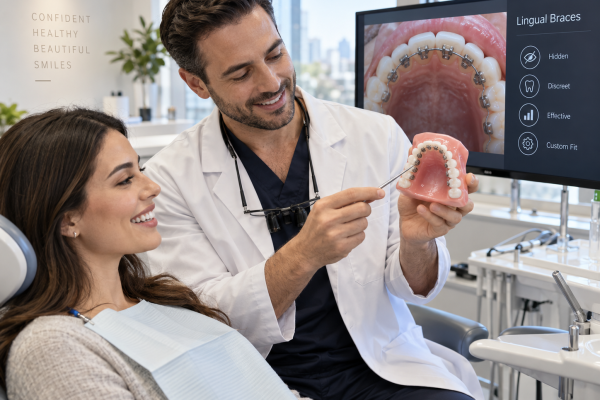 Lingual Braces Consultation in a Modern Clinic