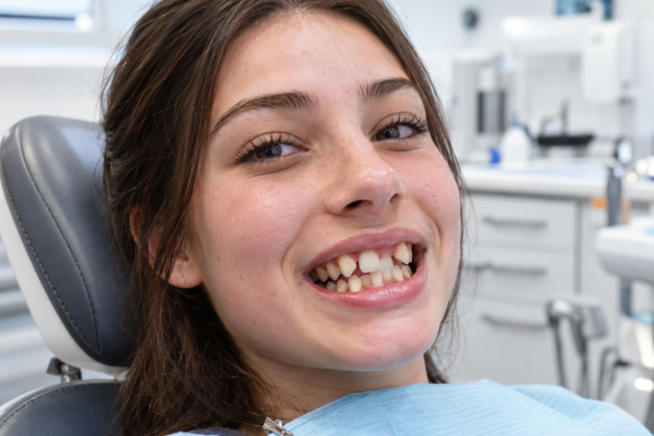 Teenager’s Bright Orthodontic Smile
